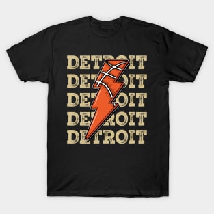 Funny Sports Detroit Proud Name Basketball Classic T-Shirt